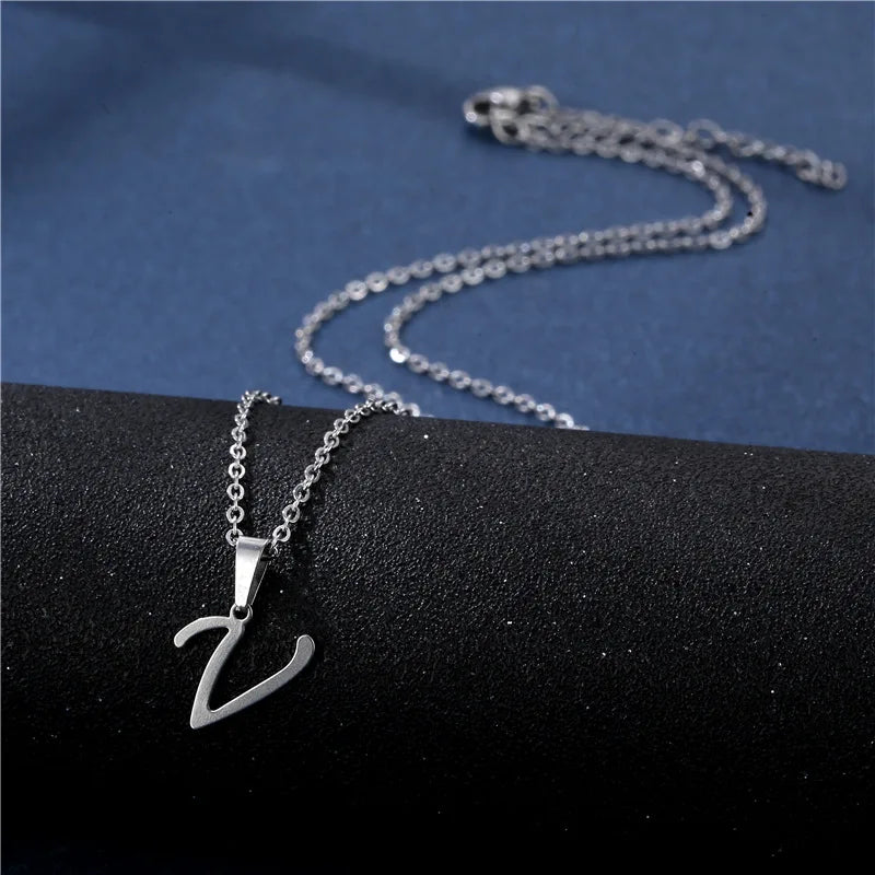 Gepersonaliseerde ketting met initiaalhanger v