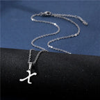 Gepersonaliseerde ketting met initiaalhanger x