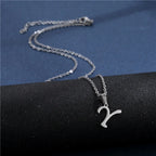 Gepersonaliseerde ketting met initiaalhanger y