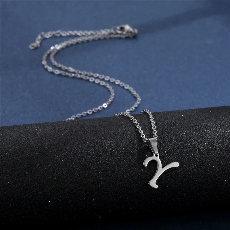 Gepersonaliseerde ketting met initiaalhanger y