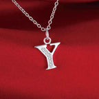 Lange ketting met initialenhanger y