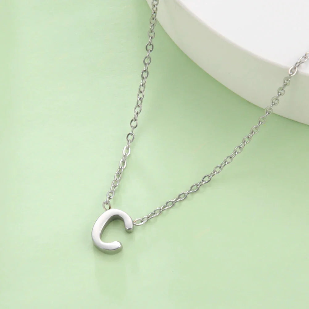 Ketting met initiaalhanger - letter 