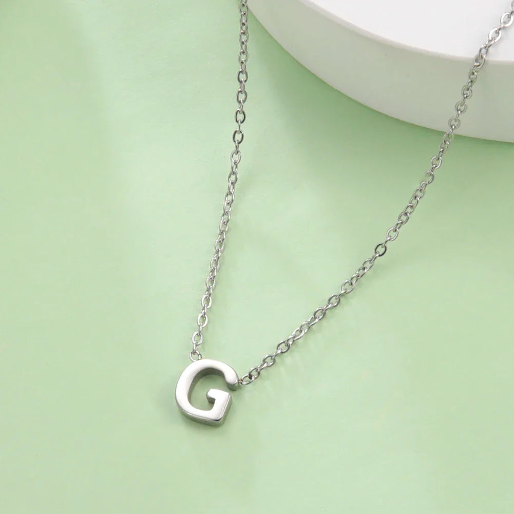 Ketting met initiaalhanger - letter 