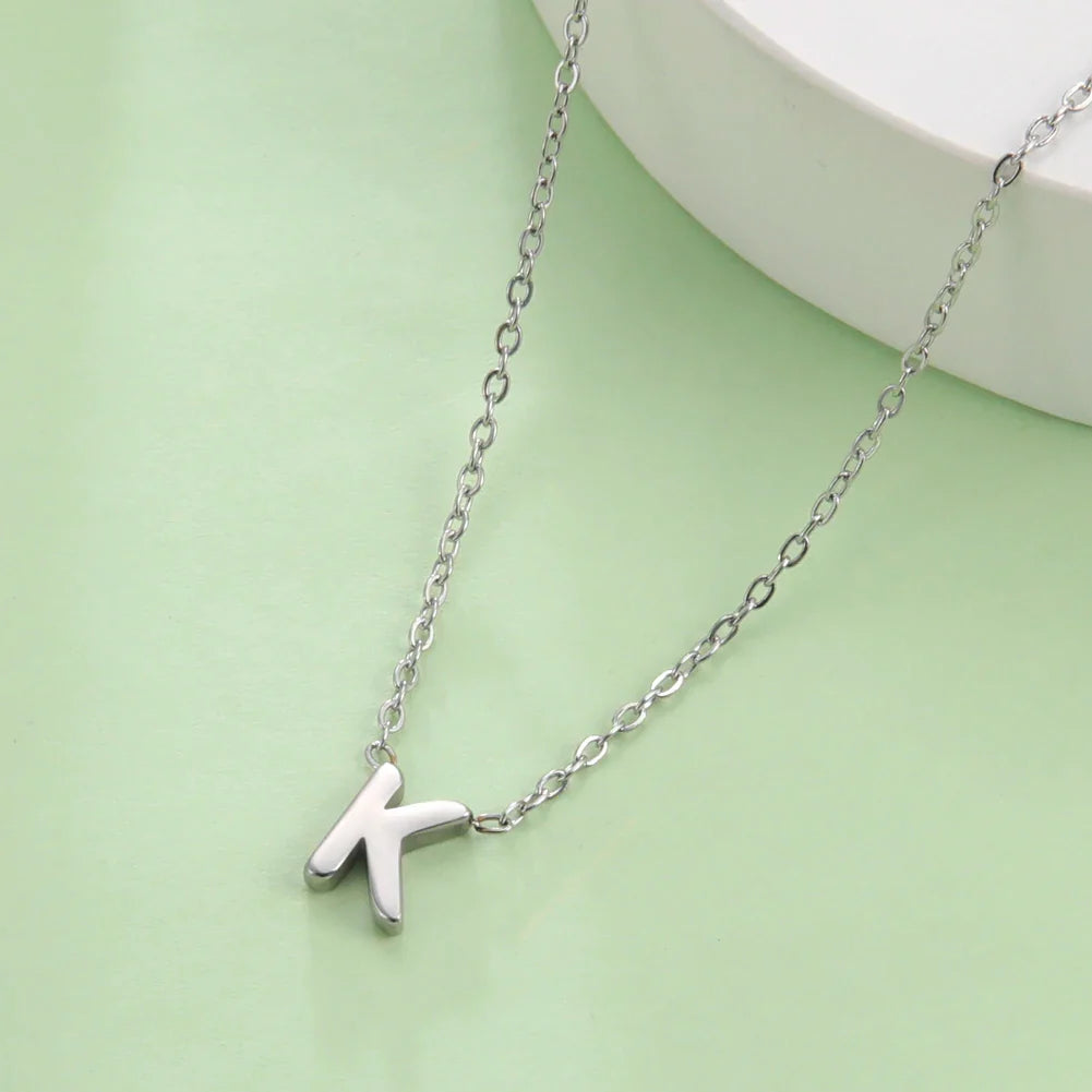 Ketting met initiaalhanger - letter 
