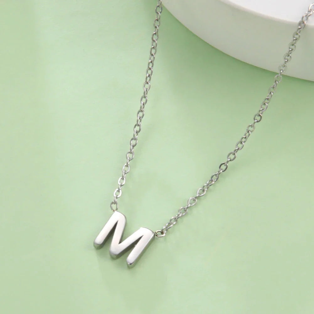 Ketting met initiaalhanger - letter 