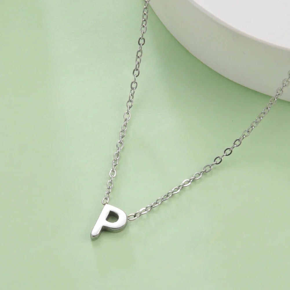 Ketting met initiaalhanger - letter 