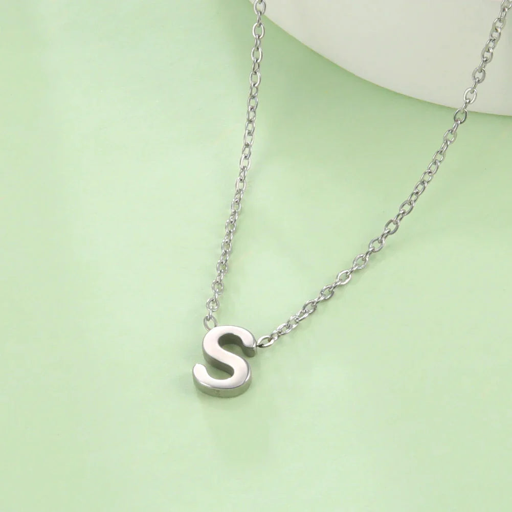 Ketting met initiaalhanger - letter 