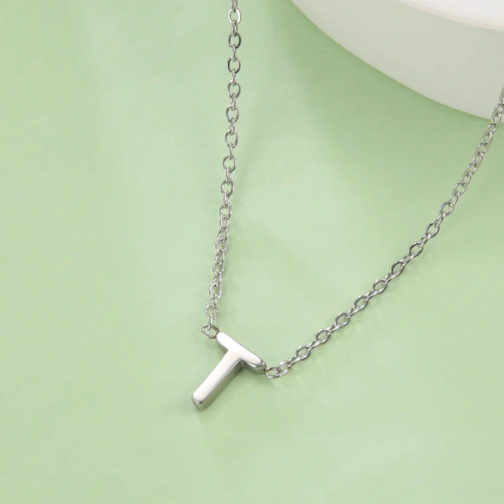 Ketting met initiaalhanger - letter 