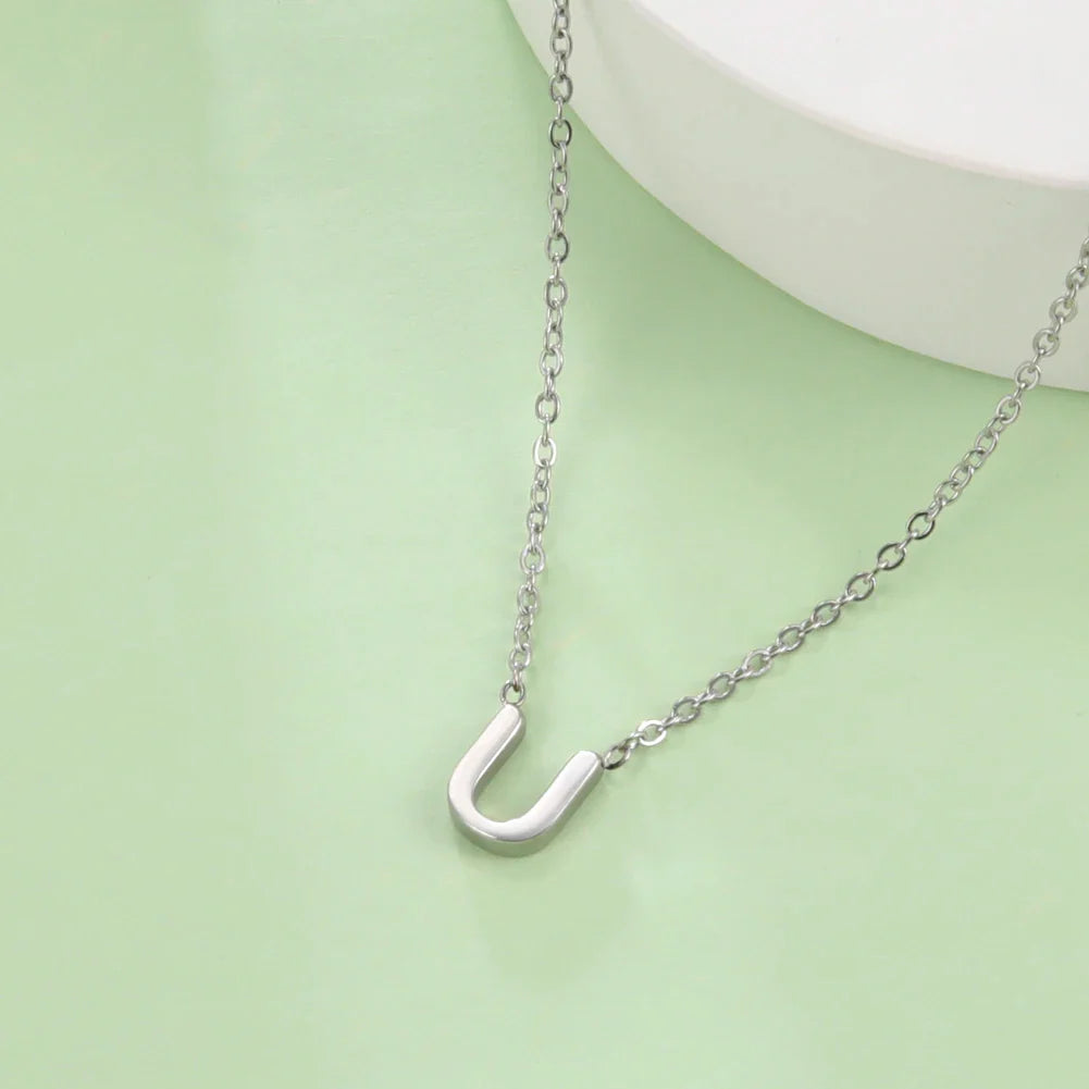 Ketting met initiaalhanger - letter 