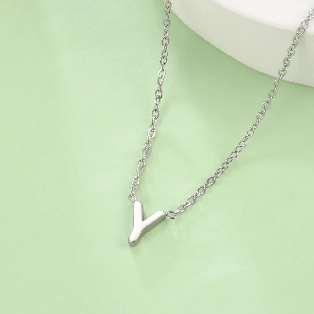 Ketting met initiaalhanger - letter 