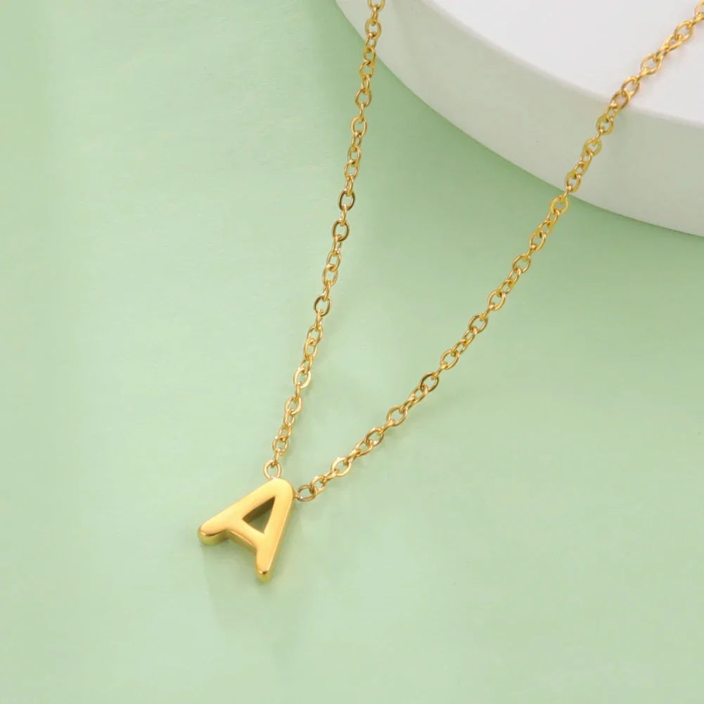 Ketting met initiaalhanger - letter 