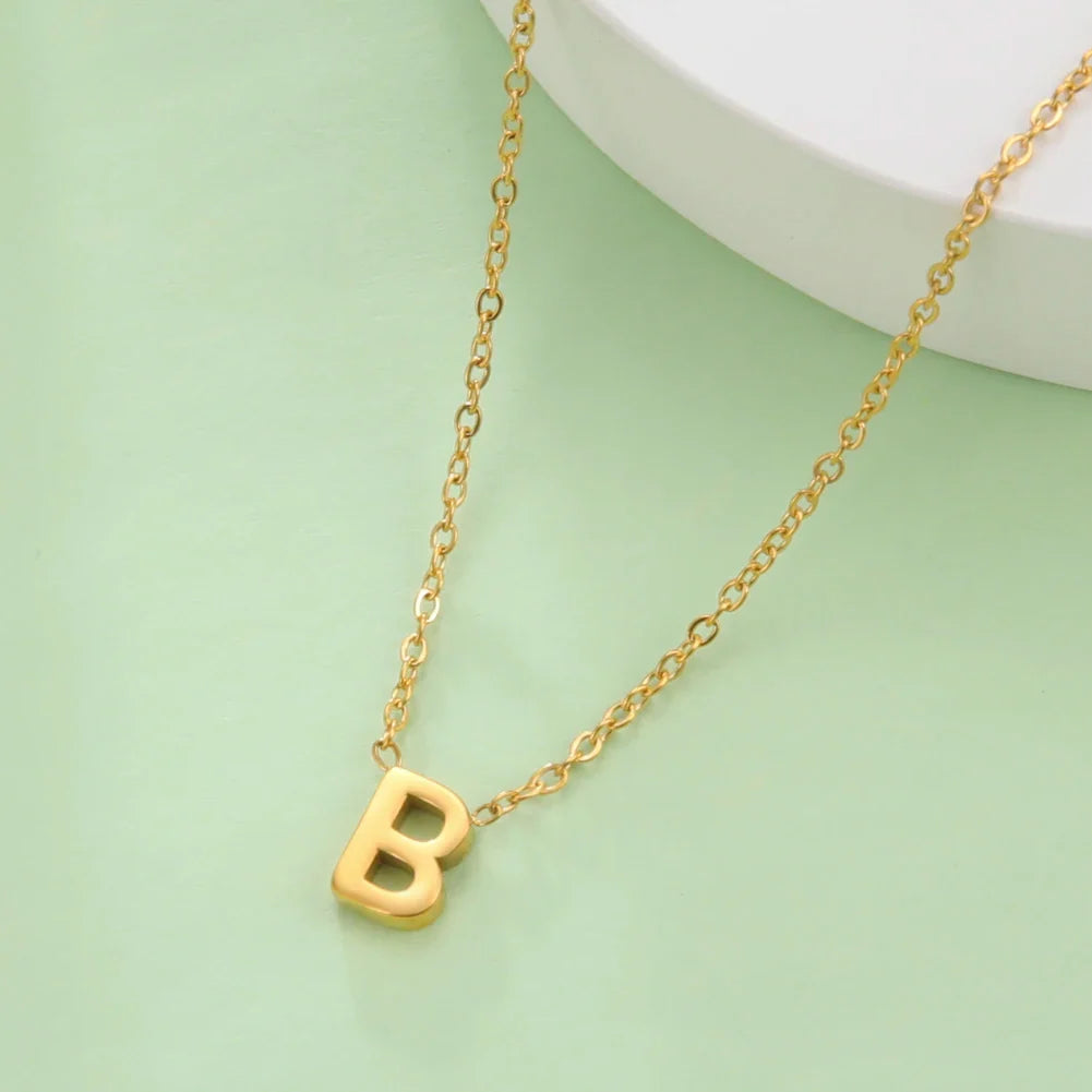 Ketting met initiaalhanger - letter 