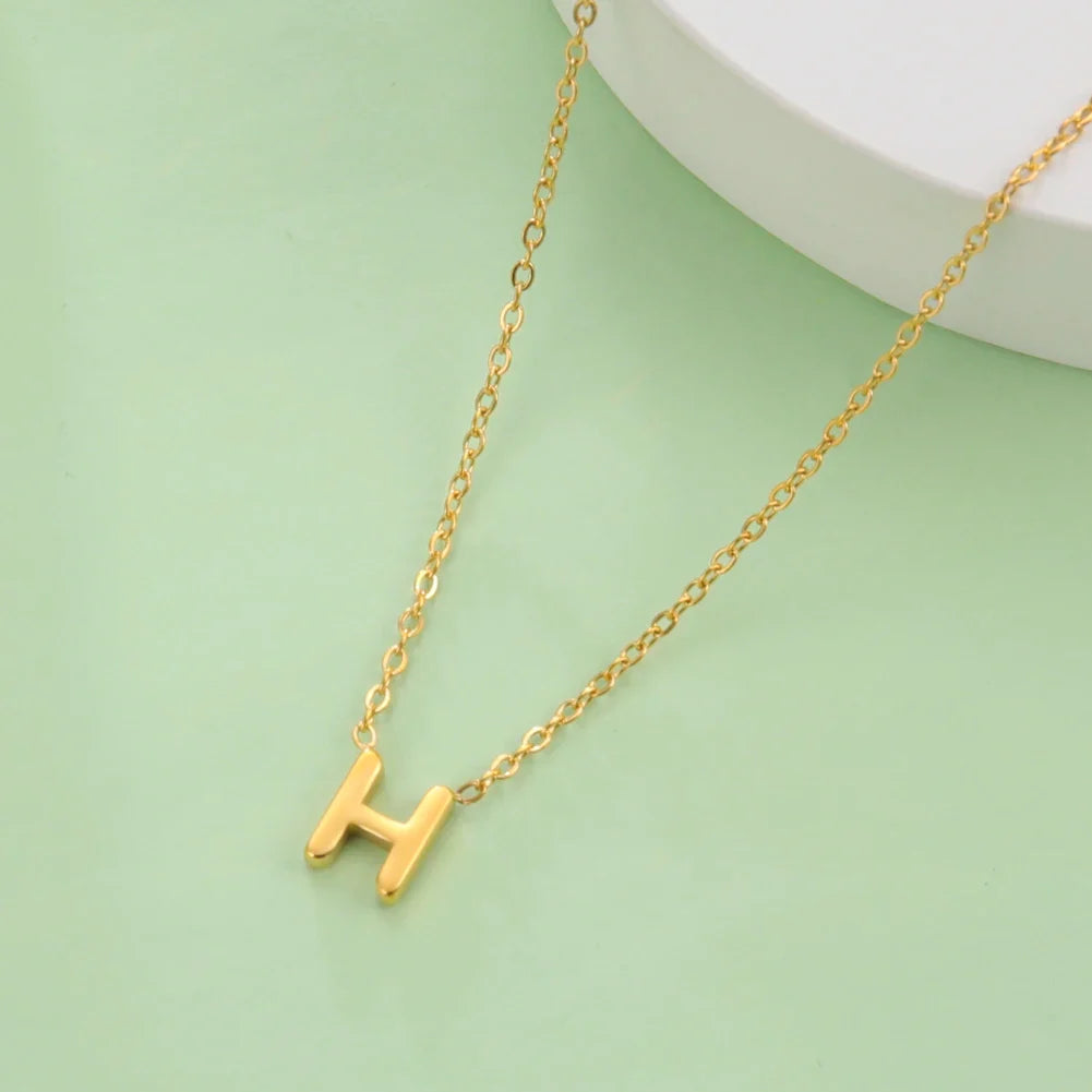 Ketting met initiaalhanger - letter 