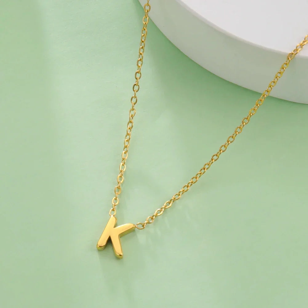 Ketting met initiaalhanger - letter 