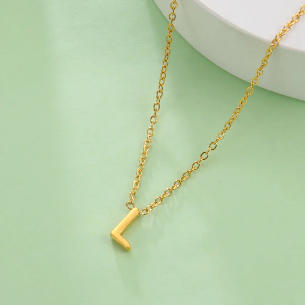 Ketting met initiaalhanger - letter 