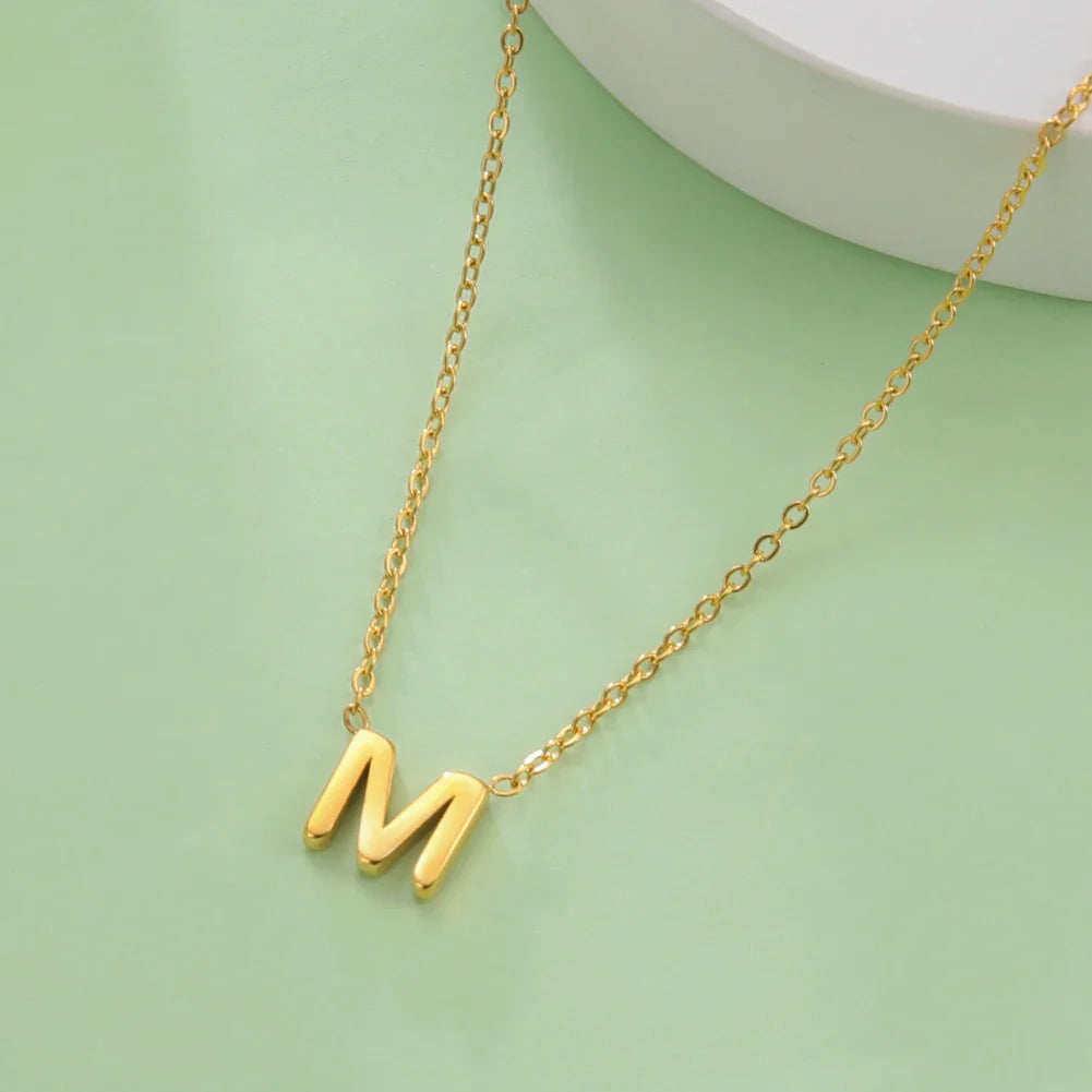 Ketting met initiaalhanger - letter 