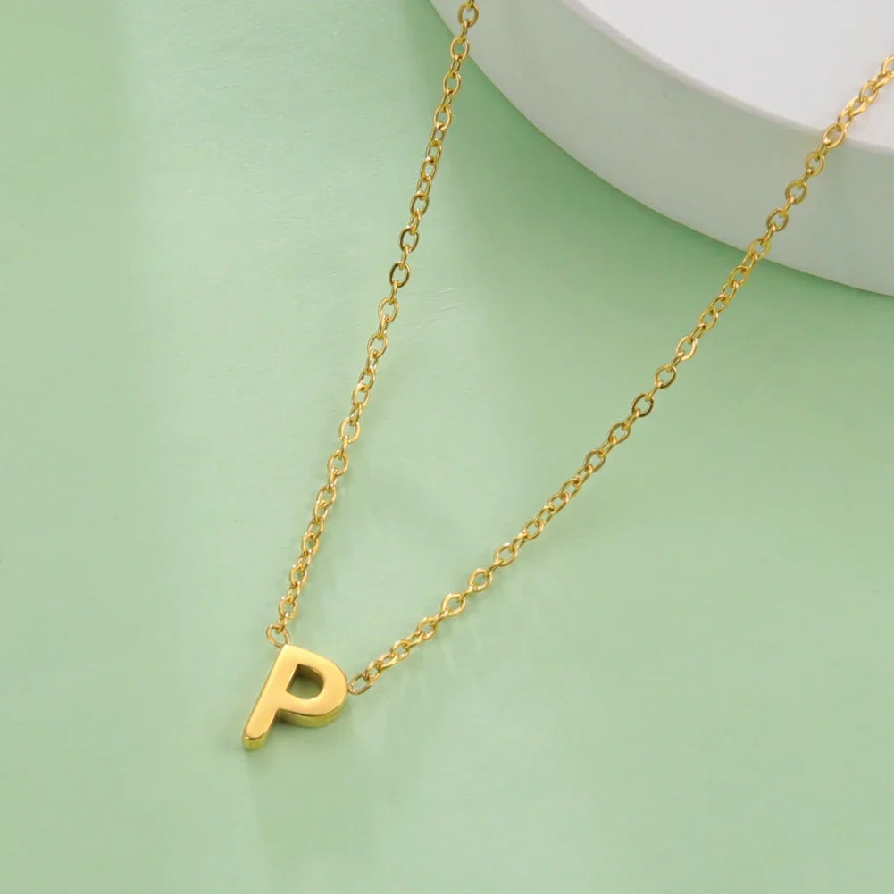 Ketting met initiaalhanger - letter 