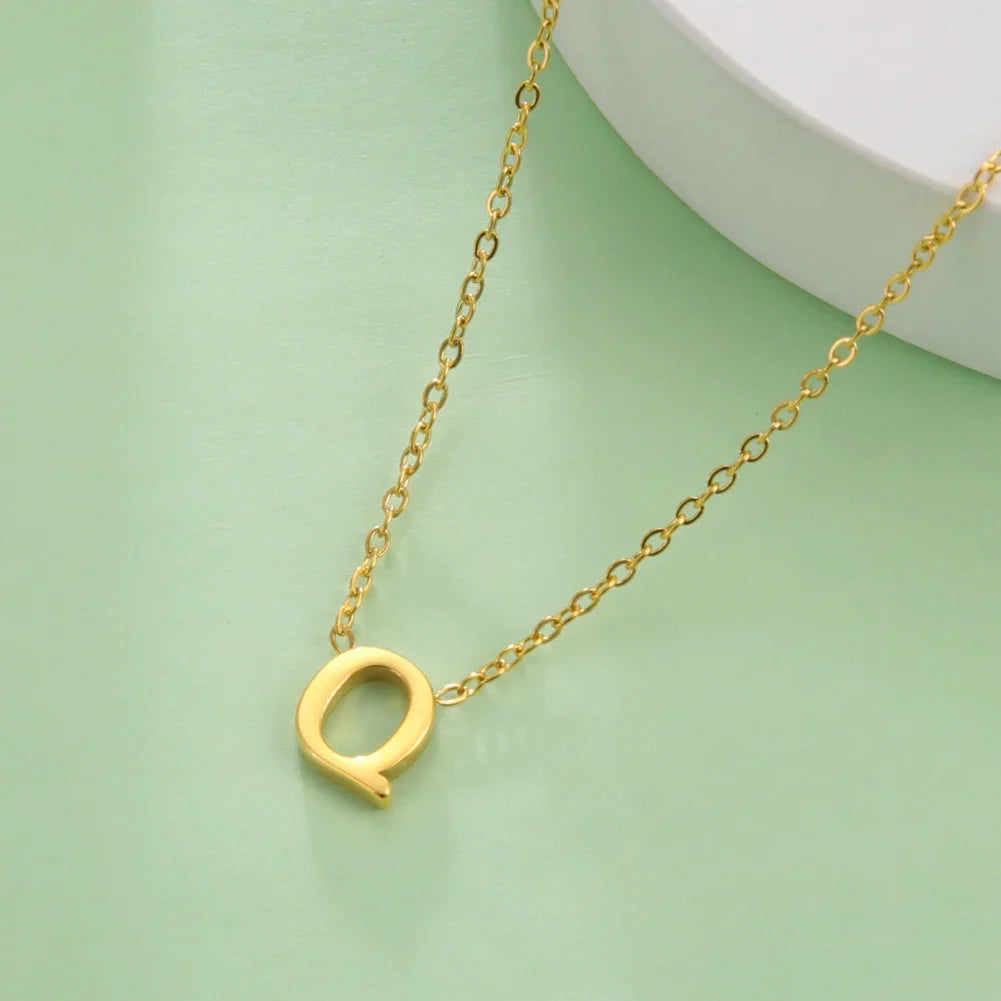 Ketting met initiaalhanger - letter 
