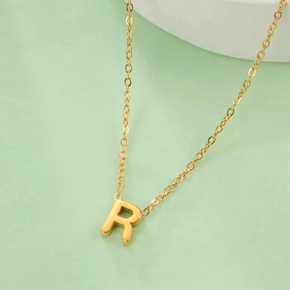 Ketting met initiaalhanger - letter 