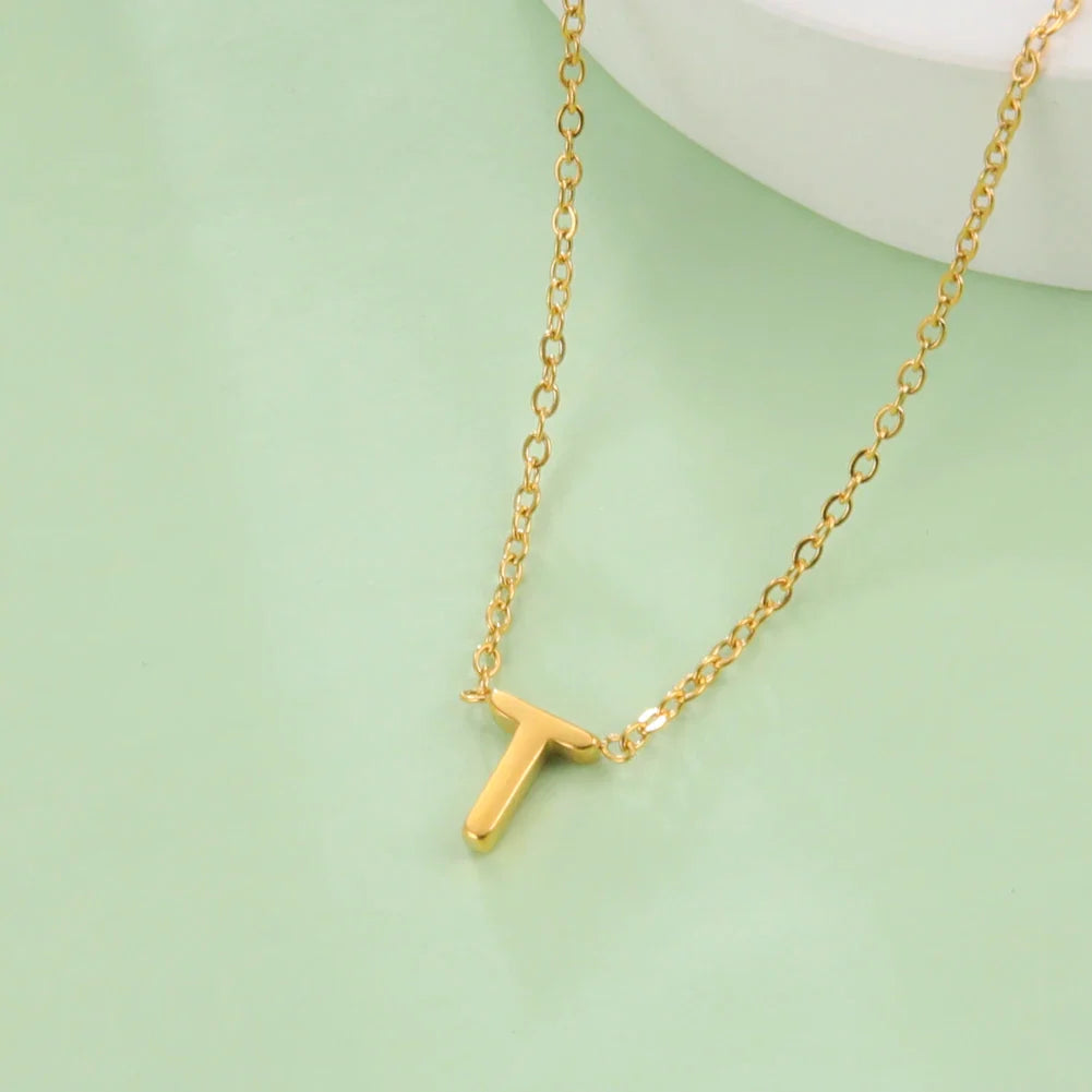 Ketting met initiaalhanger - letter 
