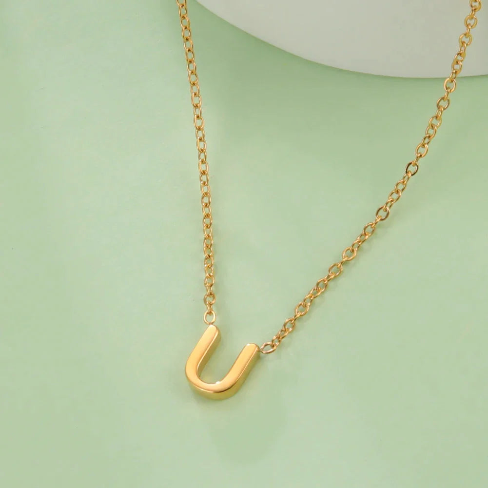 Ketting met initiaalhanger - letter 