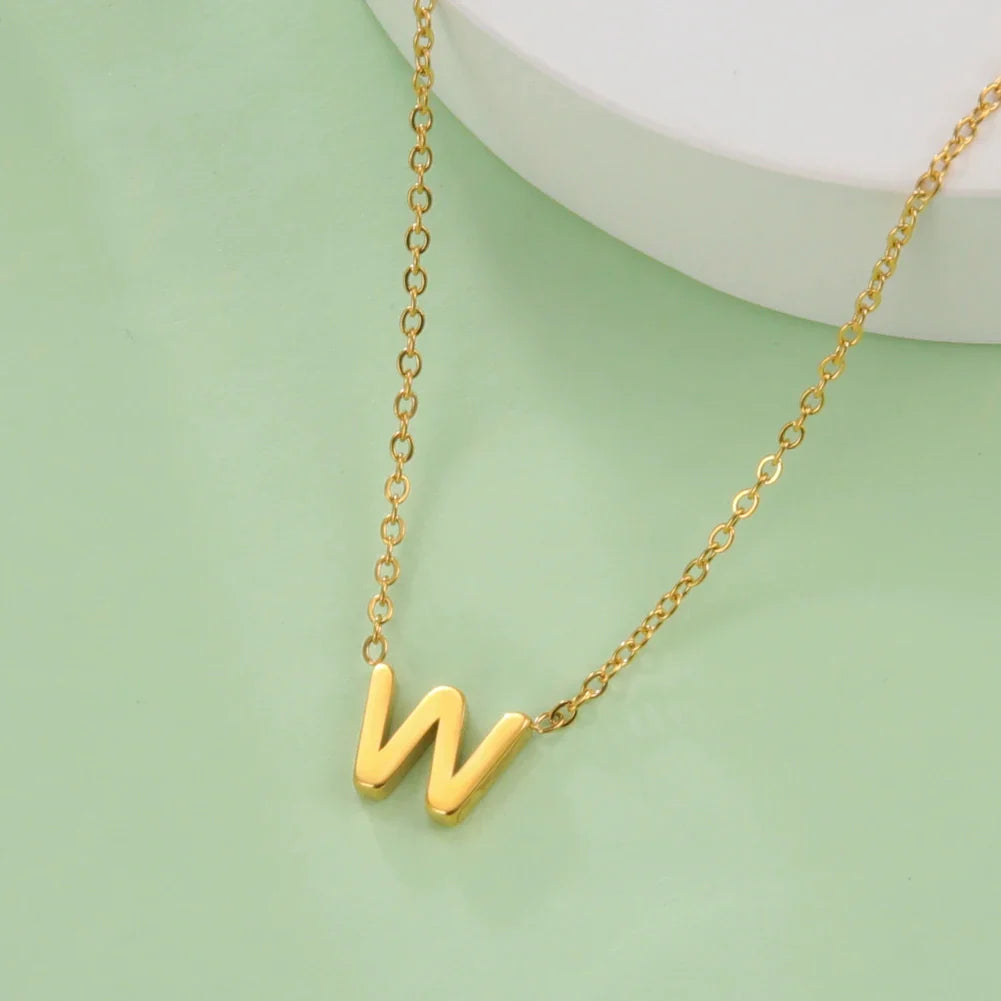 Ketting met initiaalhanger - letter 