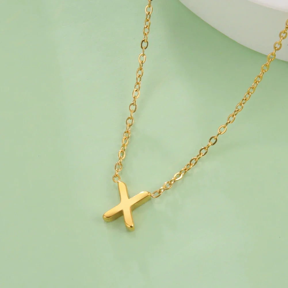 Ketting met initiaalhanger - letter 
