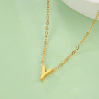 Ketting met initiaalhanger - letter 