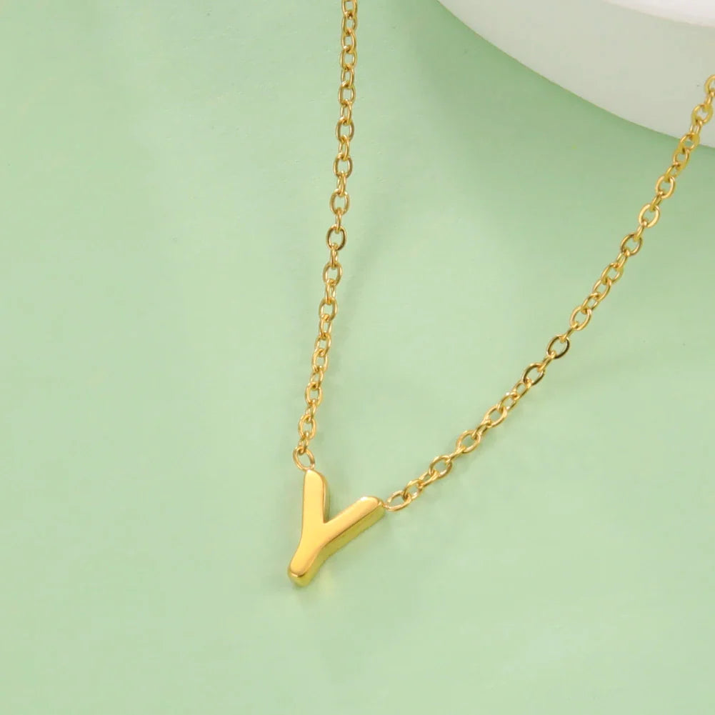 Ketting met initiaalhanger - letter 