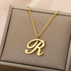 Ketting met initiaalhanger voor dames 