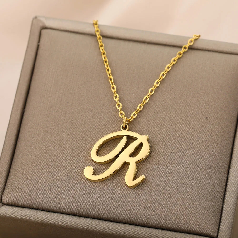 Ketting met initiaalhanger voor dames 