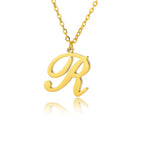 Ketting met initiaalhanger voor dames r