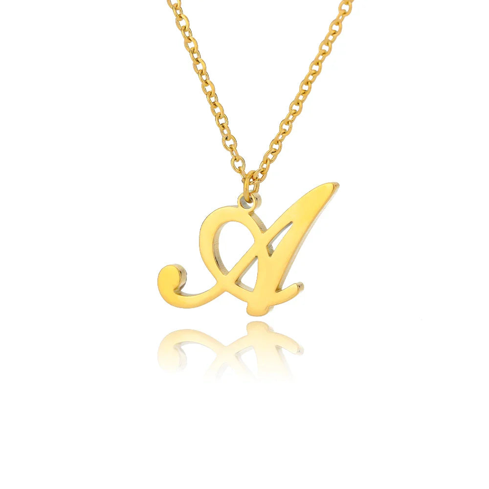 Ketting met initiaalhanger voor dames a