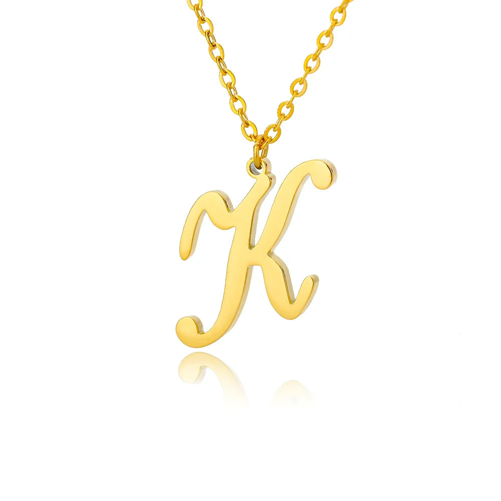 Ketting met initiaalhanger voor dames k