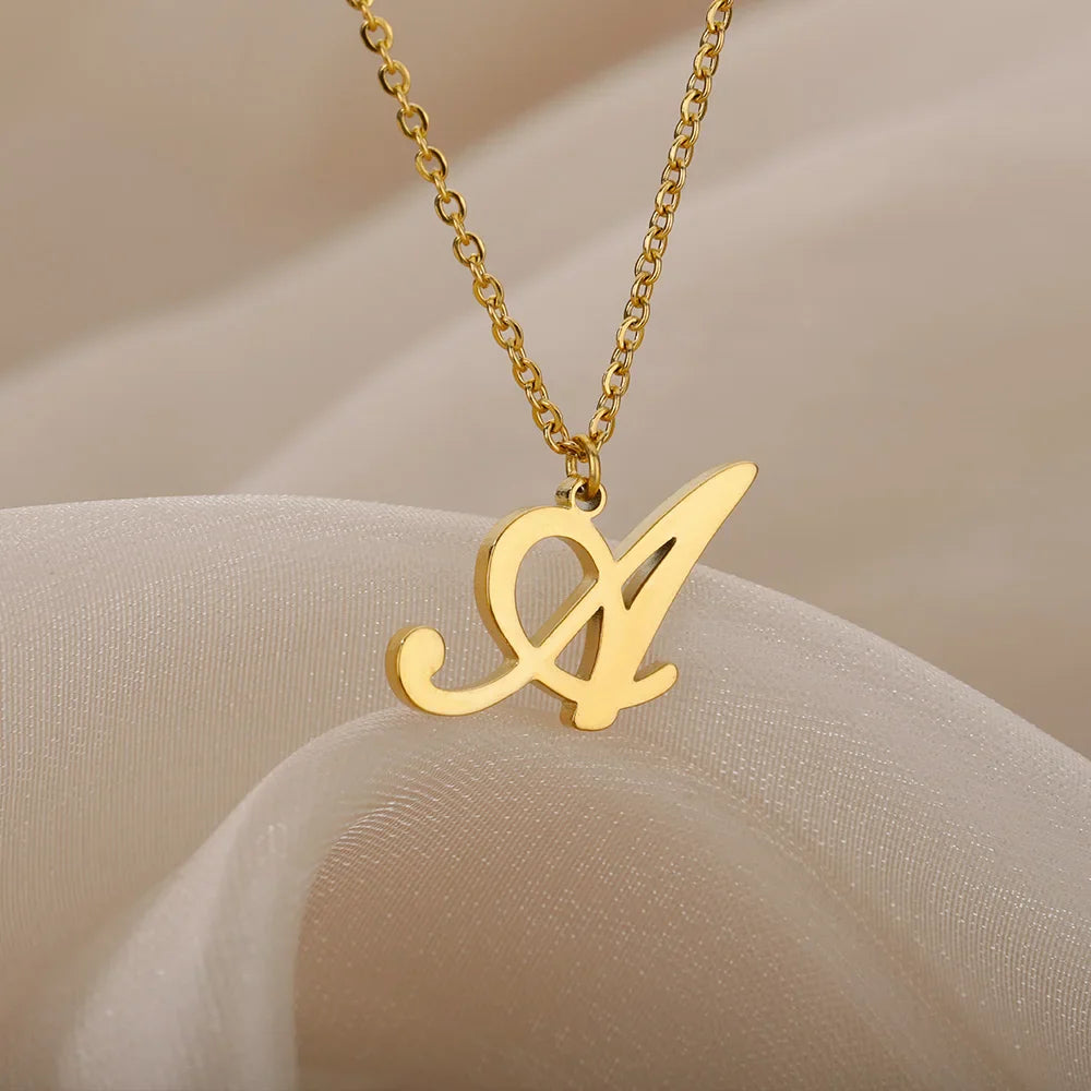 Ketting met initiaalhanger voor dames a
