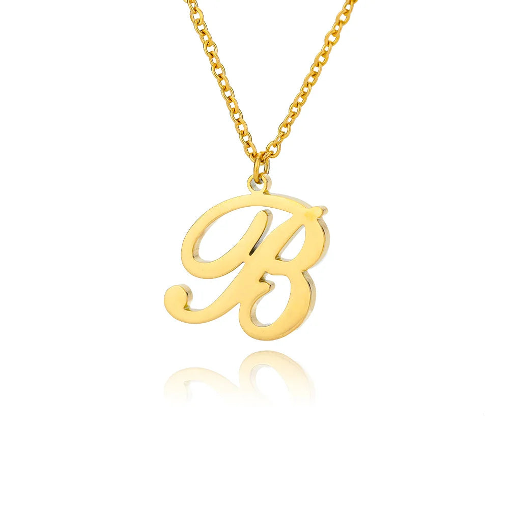 Ketting met initiaalhanger voor dames b