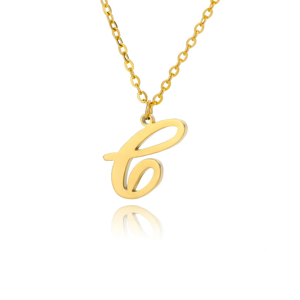 Ketting met initiaalhanger voor dames c