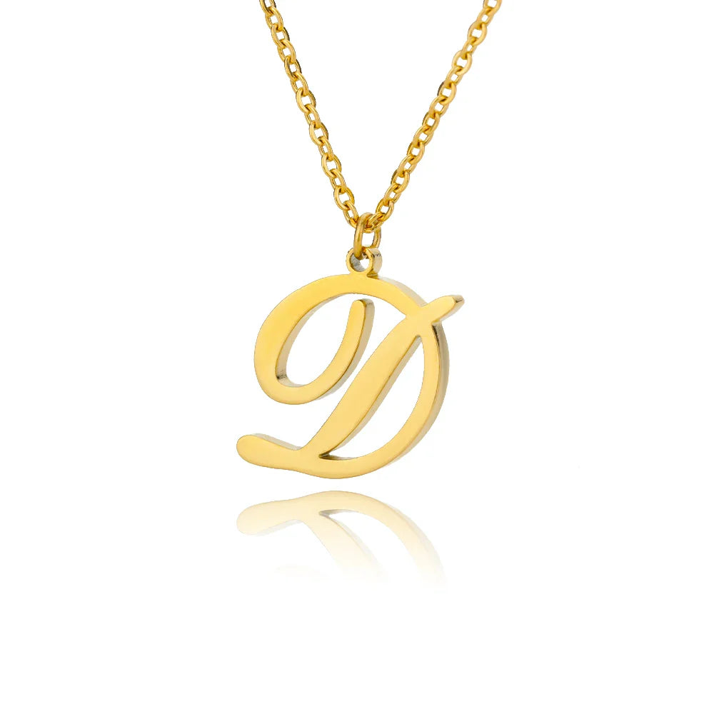 Ketting met initiaalhanger voor dames d