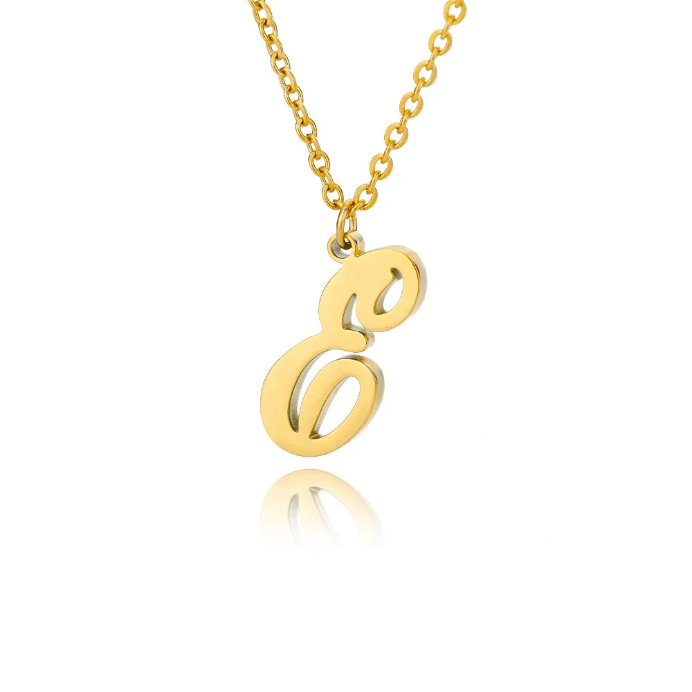 Ketting met initiaalhanger voor dames e