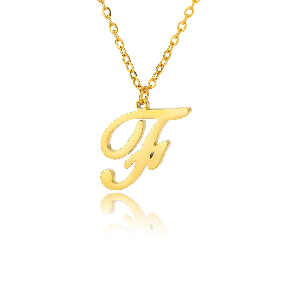Ketting met initiaalhanger voor dames f
