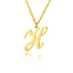 Ketting met initiaalhanger voor dames h