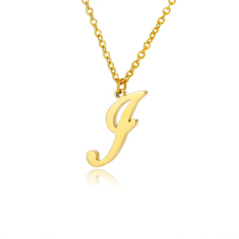 Ketting met initiaalhanger voor dames - letter 