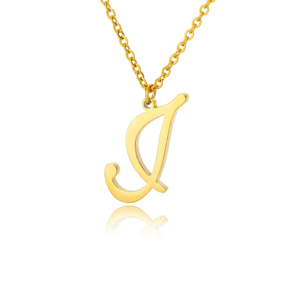 Ketting met initiaalhanger voor dames j