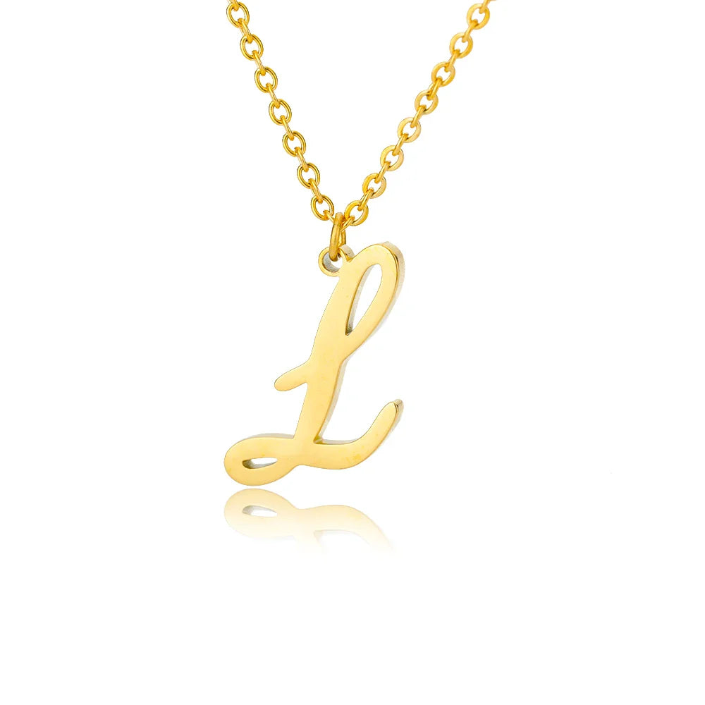 Ketting met initiaalhanger voor dames l