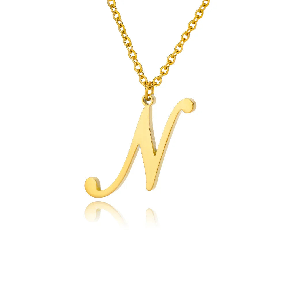 Ketting met initiaalhanger voor dames n