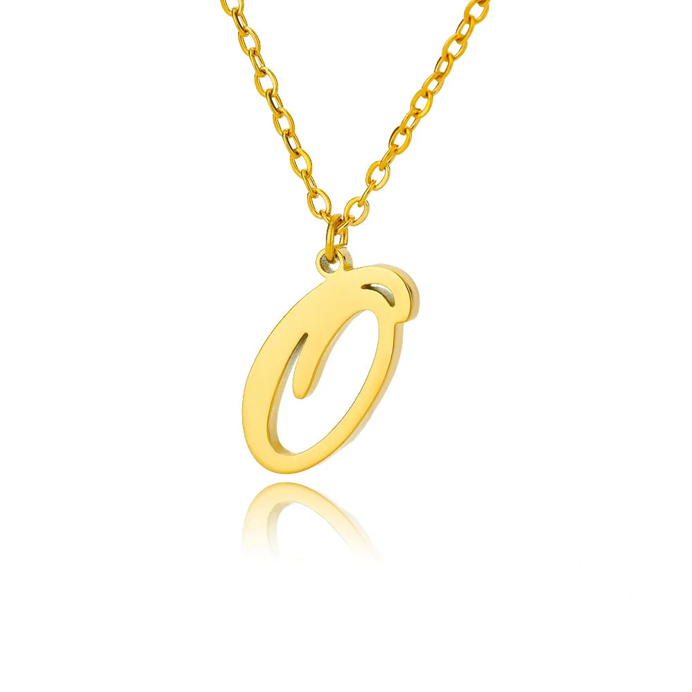 Ketting met initiaalhanger voor dames o