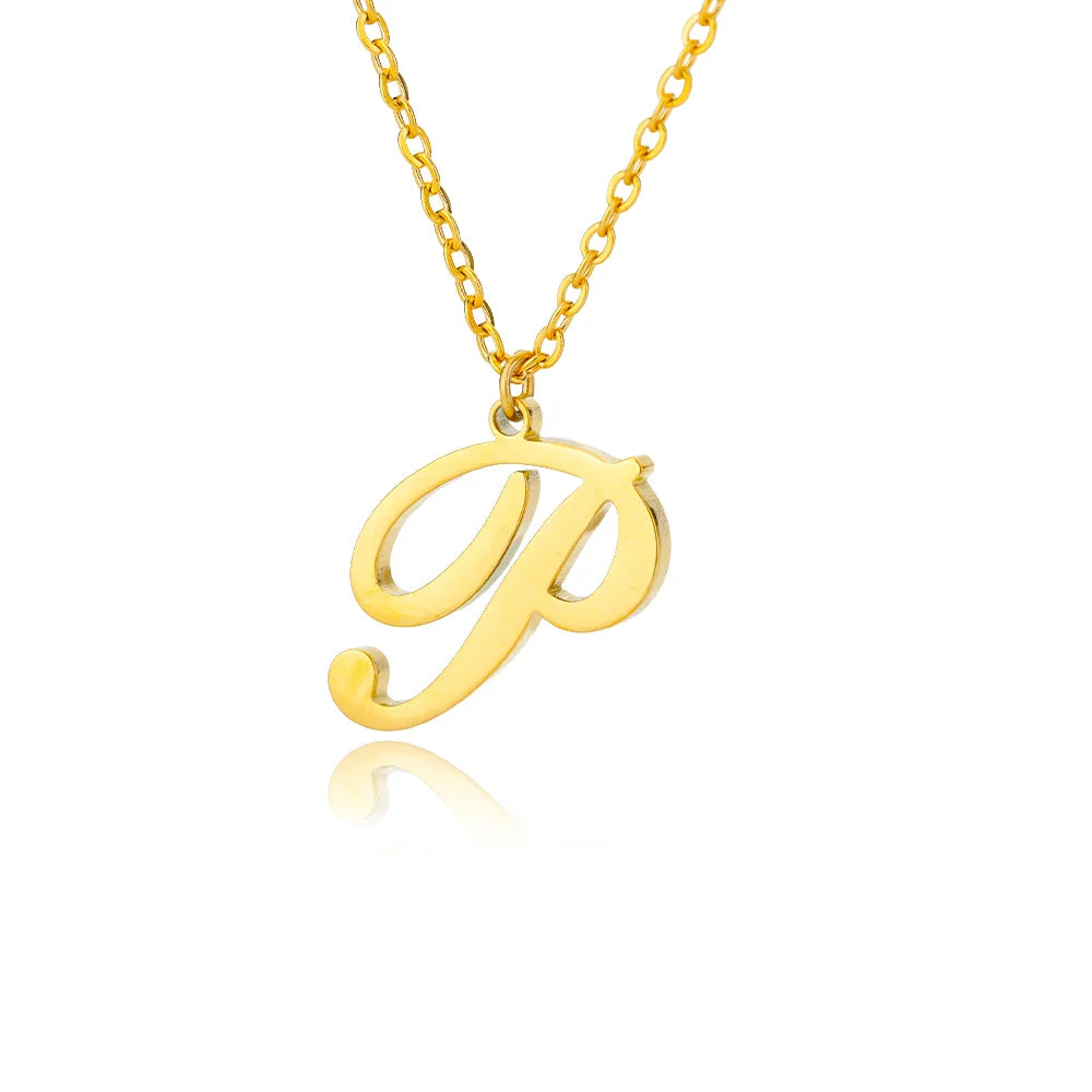 Ketting met initiaalhanger voor dames p