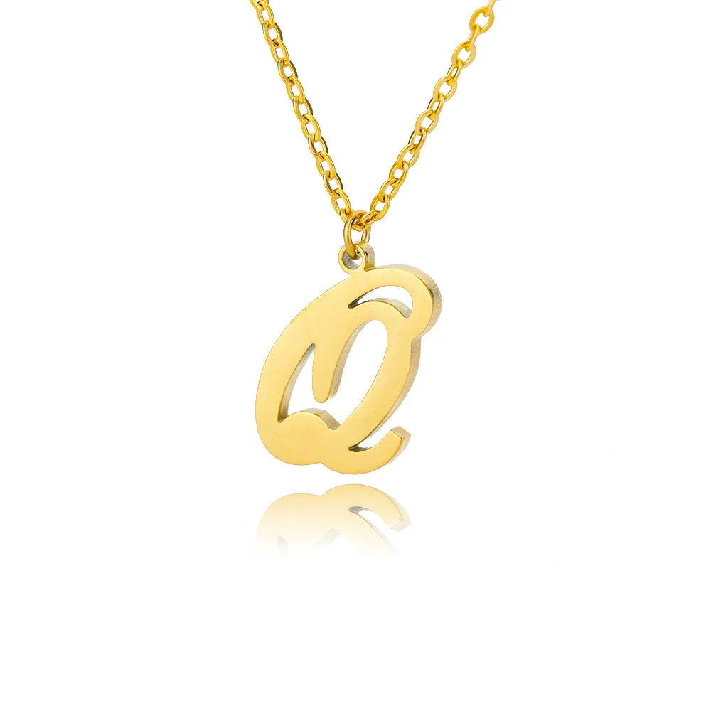 Ketting met initiaalhanger voor dames q
