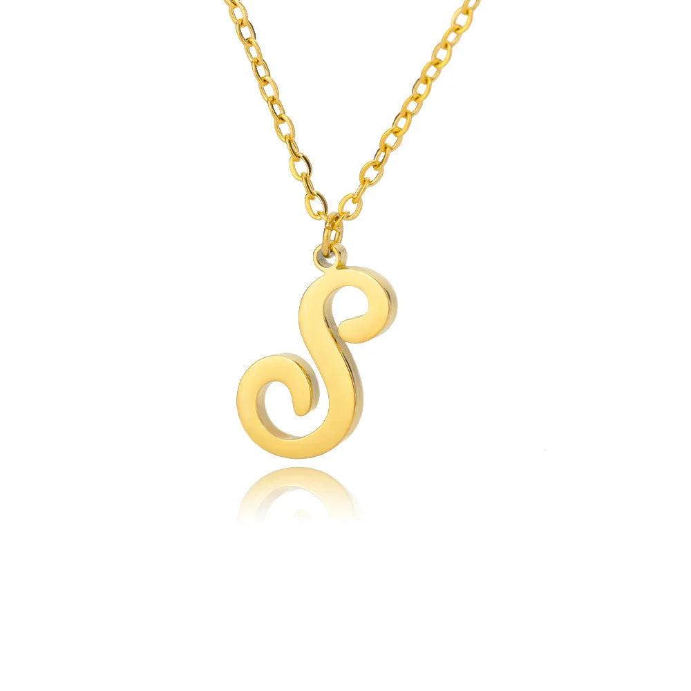 Ketting met initiaalhanger voor dames s