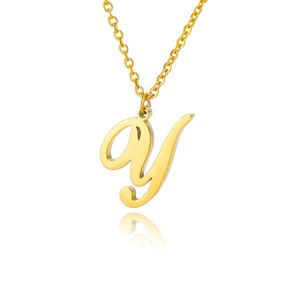 Ketting met initiaalhanger voor dames y